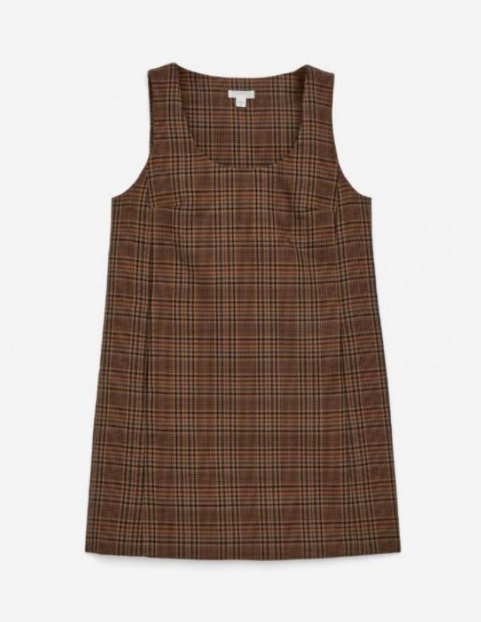 Mini-robe trapèze à carreaux écossais