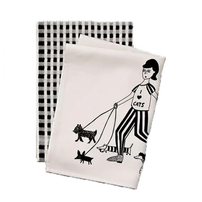 Handdoekenset 'I love cats'