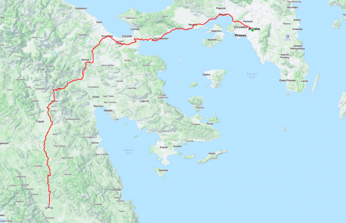 Dit indrukwekkende traject werkte Sam al lopend af.