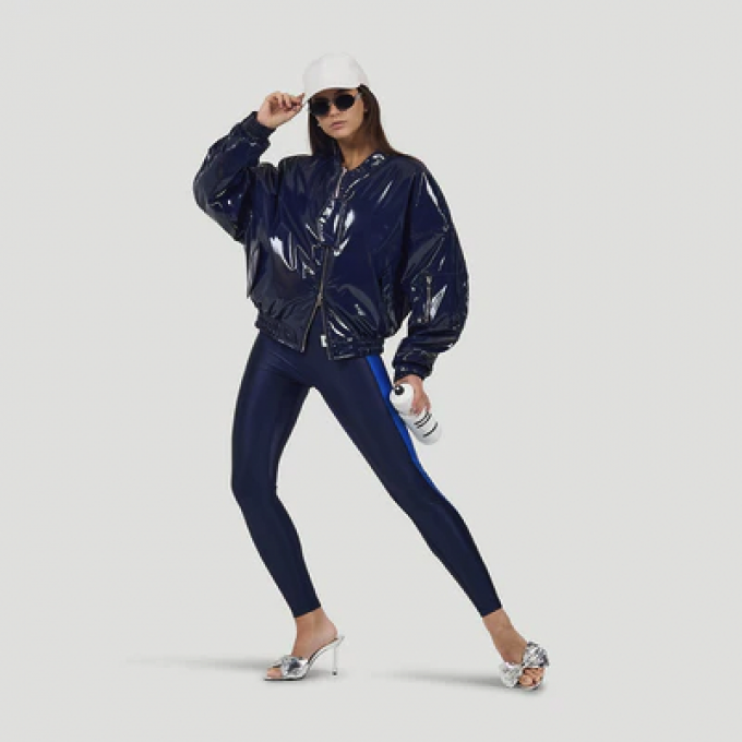 Blouson aviateur bleu marine