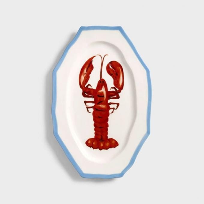 Serveerbord met kreeft