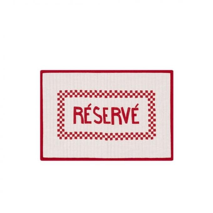 Placemat ‘Réservé