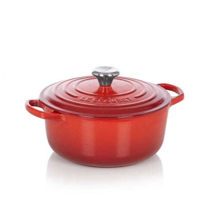 Rode iconische braadpan