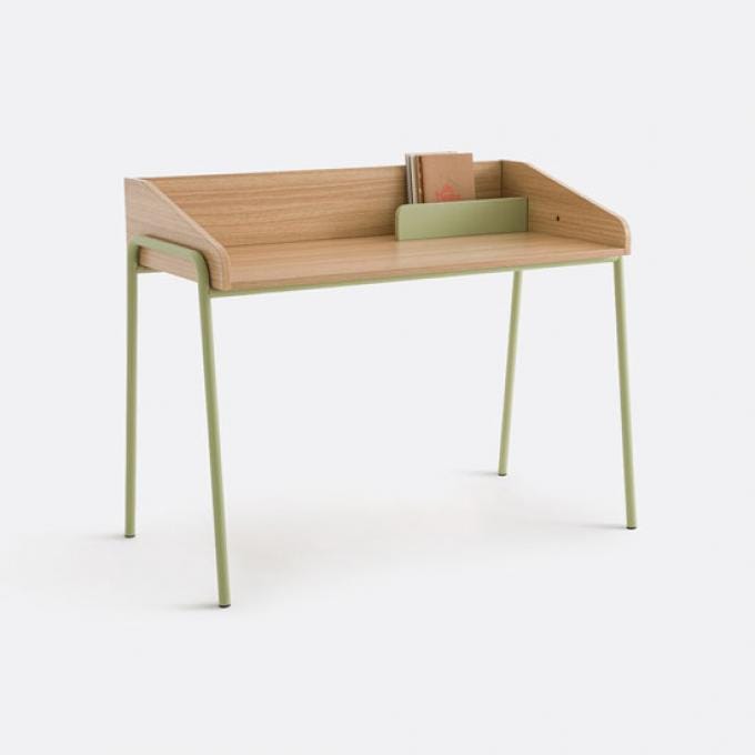 Bureautafel met groene poten