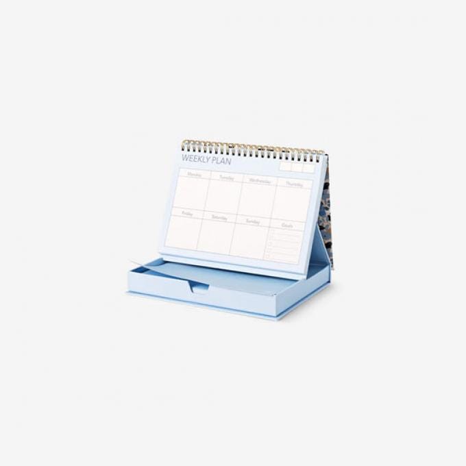 Weekplanner met staander en extra papier