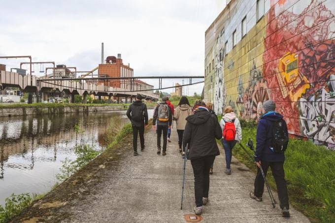 Nog een aanrader: een streetartwandeling langs het industriële verleden van de stad. (foto WBT/Christophe Vandercam)