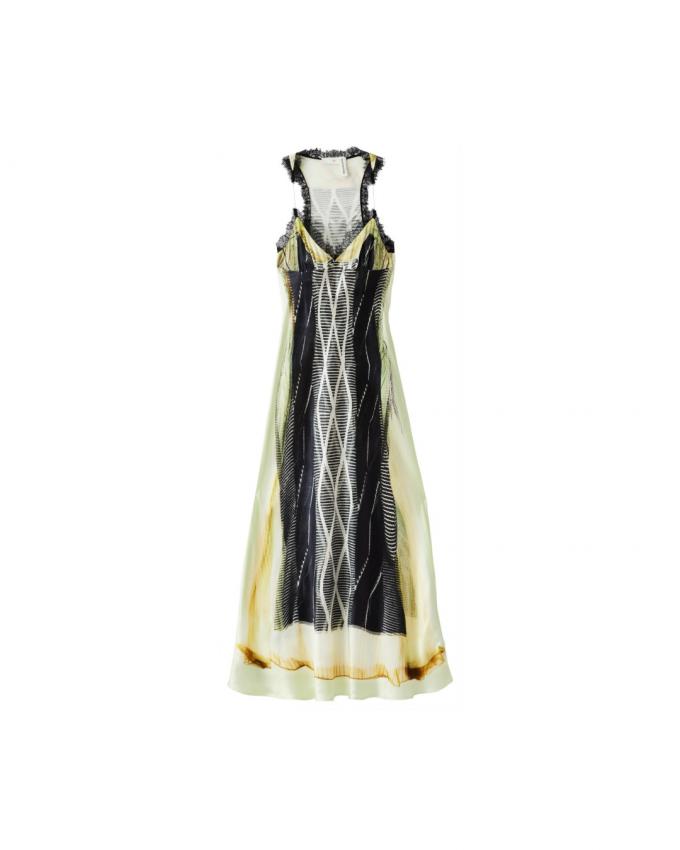 Trompe l’oeil jurk met kant