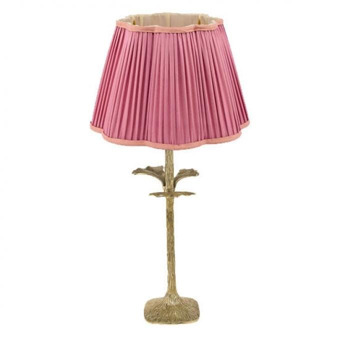 Stoffen lampenkap in zachtroze