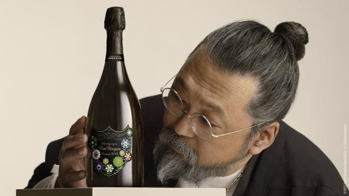 Takashi Murakami imagine une bouteille arty pour Dom Pérignon - SDP