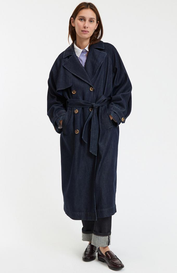 Denim trenchcoat 