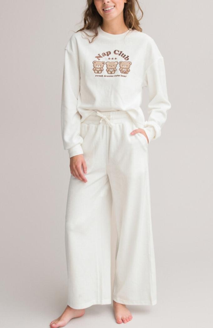 Fluwelen pyjama ‘Nap club’