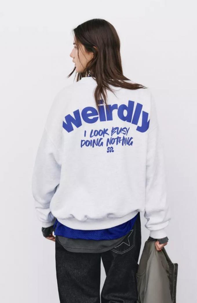 Sweat avec impression dans le dos