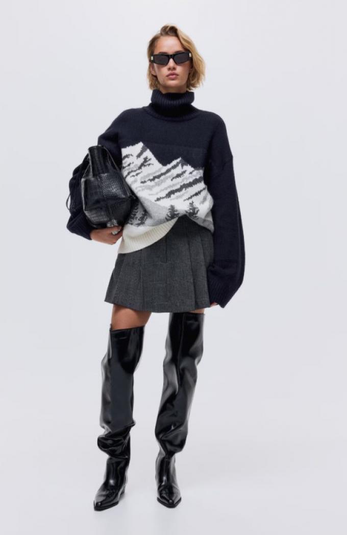 Jacquardgebreide coltrui