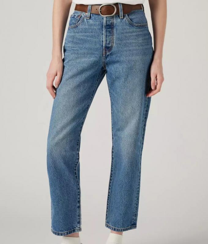 Klassieke mom-jeans in vintage wassing