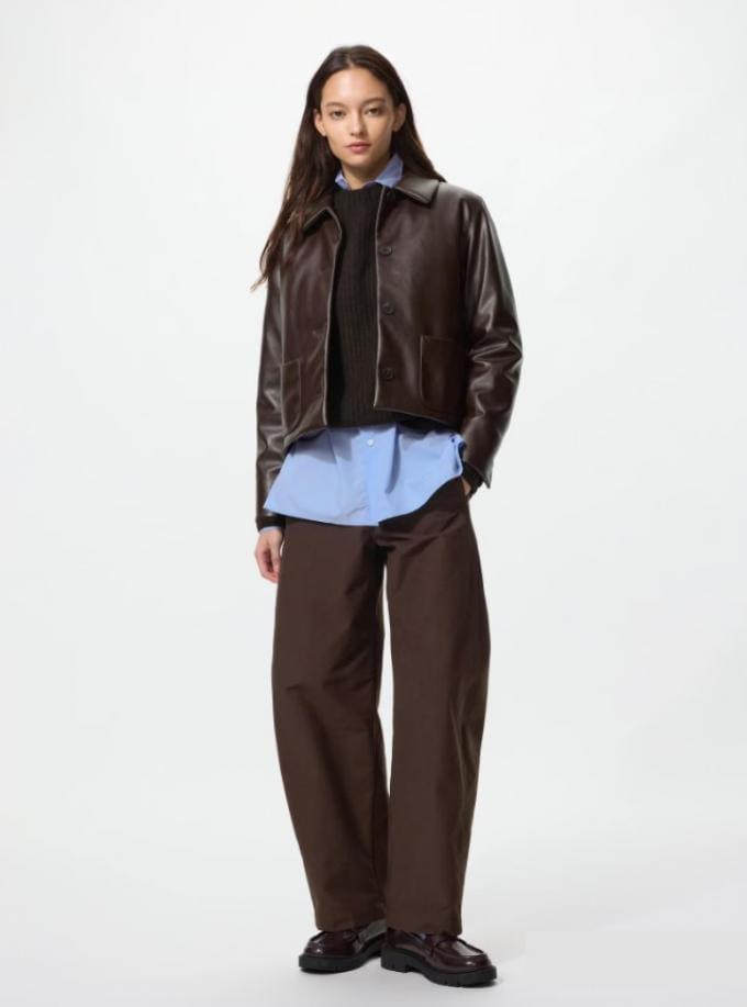 La pantalon barrel marron