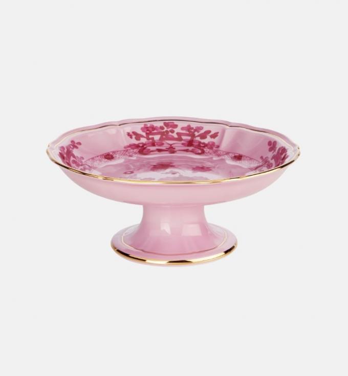 Porseleinen fruitschaal met gouden rand