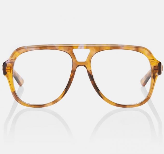 Oversized bril met aviator-glazen