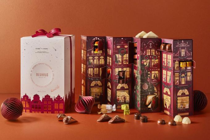Adventskalender met Neuhaus-pralines