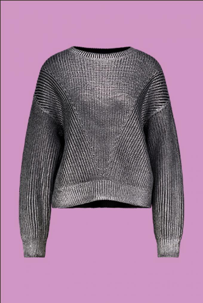 Metallic sweater