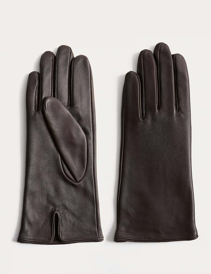 Les gants brun chocolat