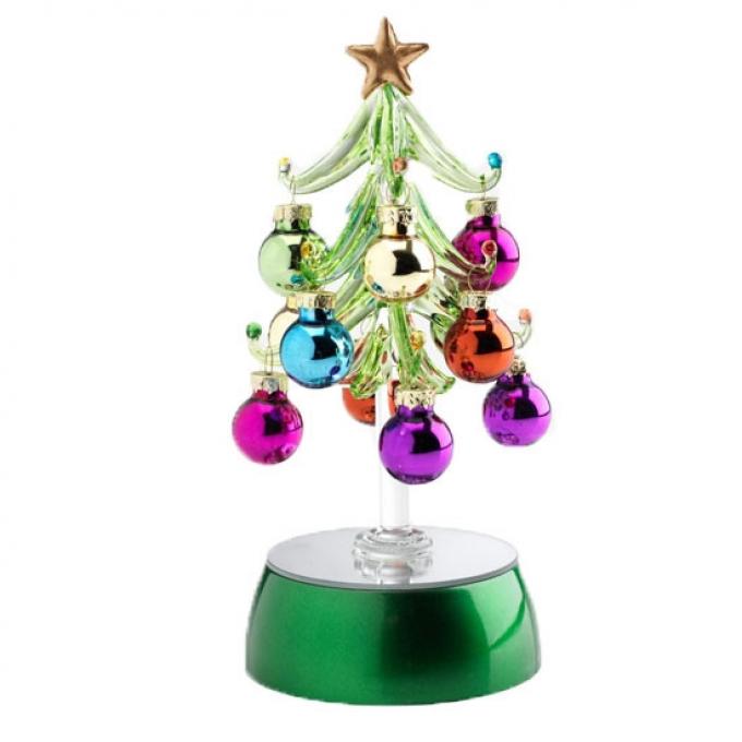 Kleurrijke kerstboom ‘AURBODA’ met ledlampjes