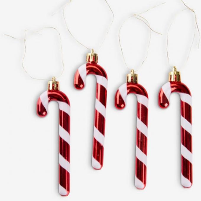 Kerstornamenten ‘KVASIR’ in de vorm van zuurstokjes