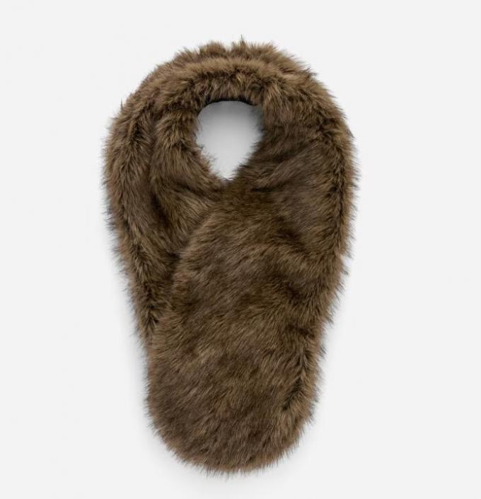 Faux-nertssjaal in bruin