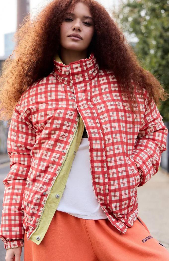 Geruite pufferjas (omkeerbaar)