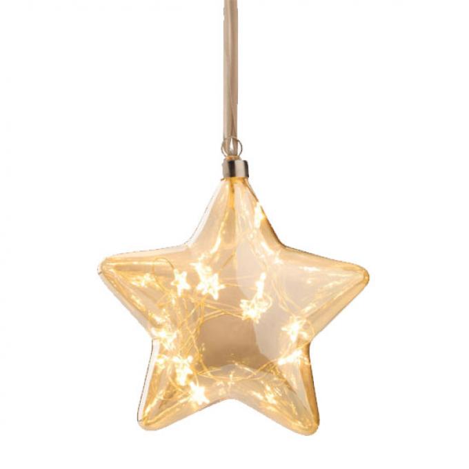 Kerstster 'STJERNE' met kleine ledlichtes