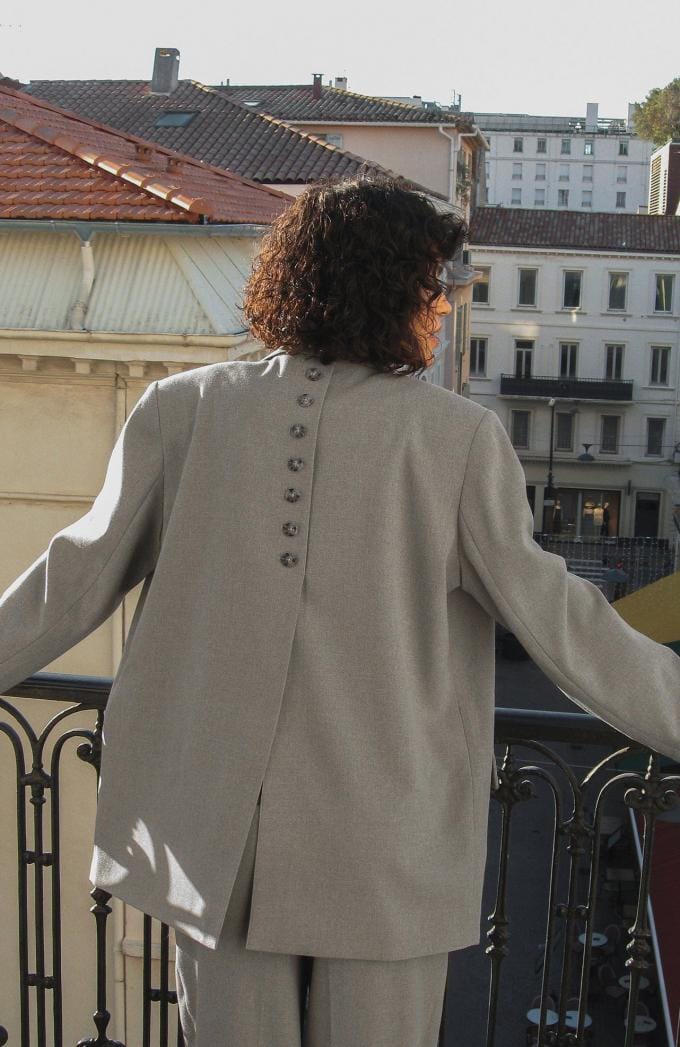 Een oversized blazer