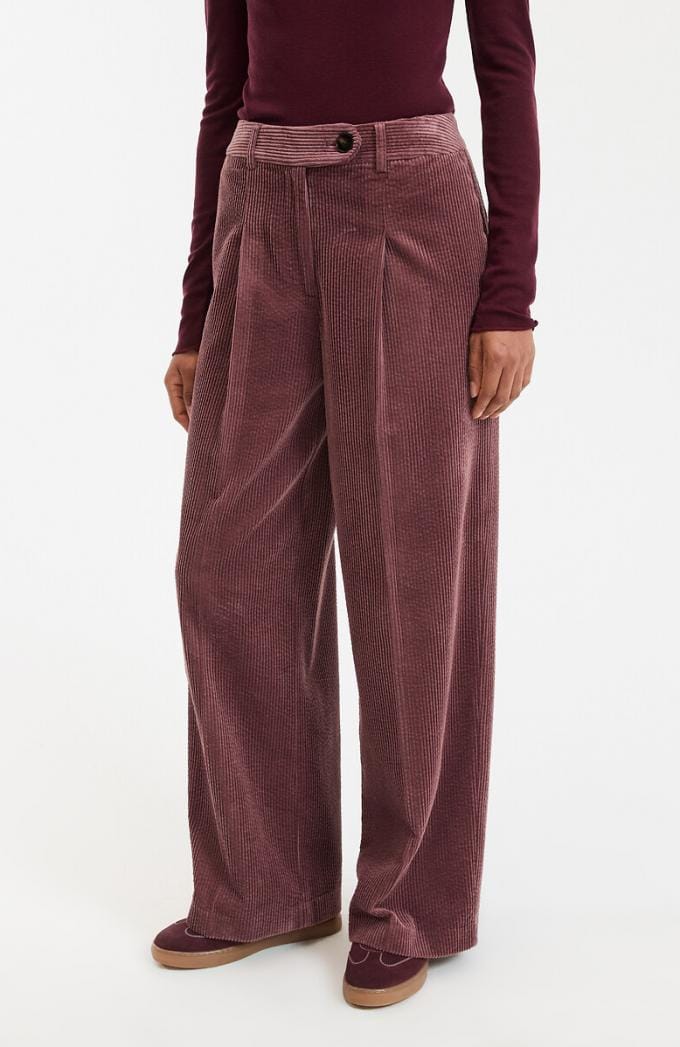 Ribfluwelen pantalon