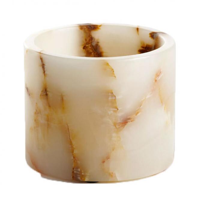 Theelichthouder in onyx