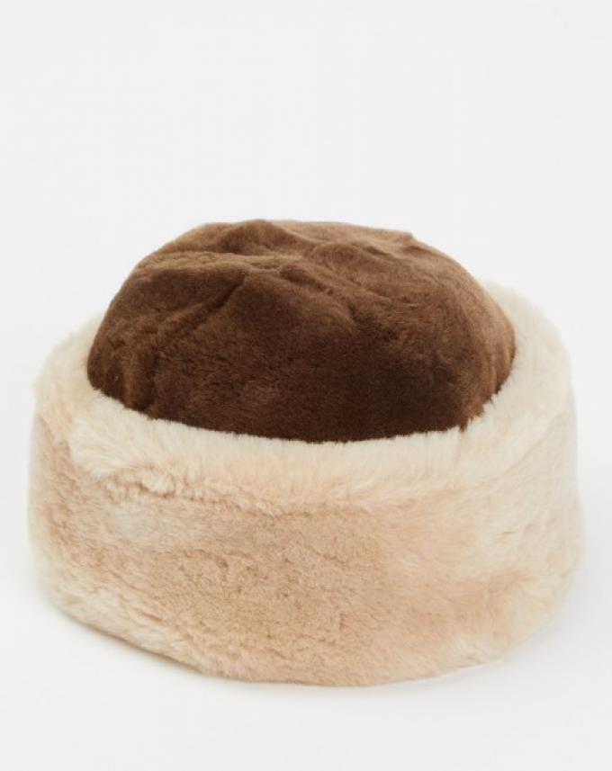 Old-school bontmuts van schapenwol 