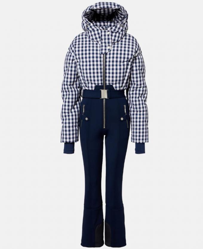 Skipak met donkerblauwe broek en geruit bovenstuk 