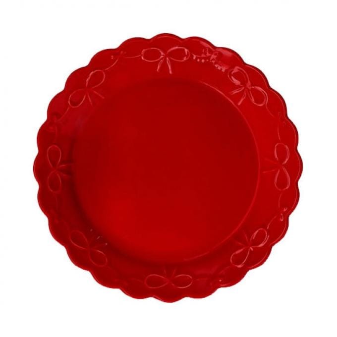 Rood bord met strikjes