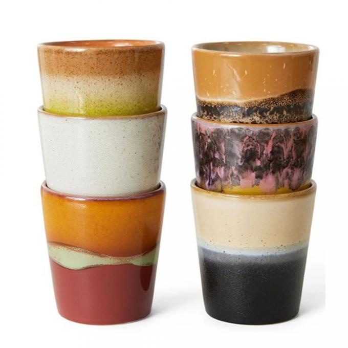 Seventies keramieken mokken