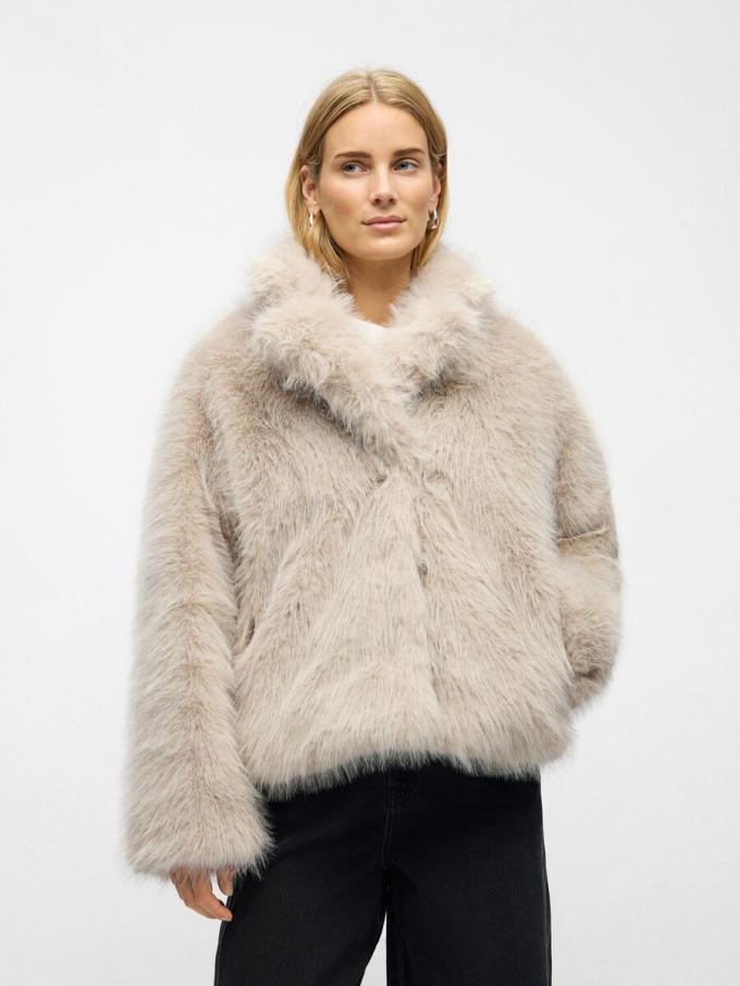 Faux fur-jas 