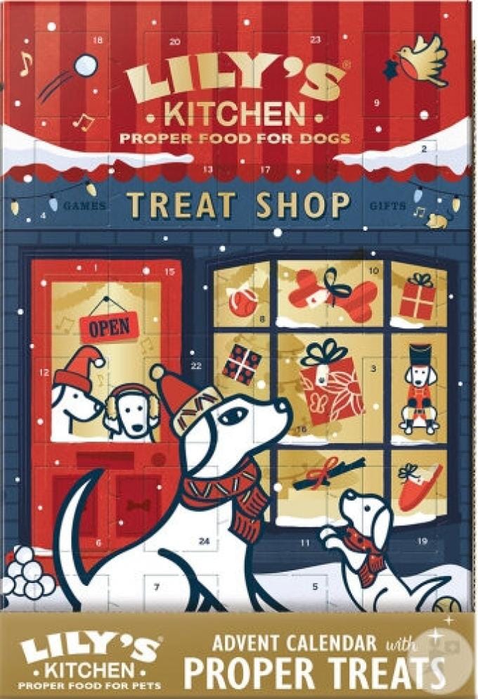 Adventskalender met hondensnoepjes 