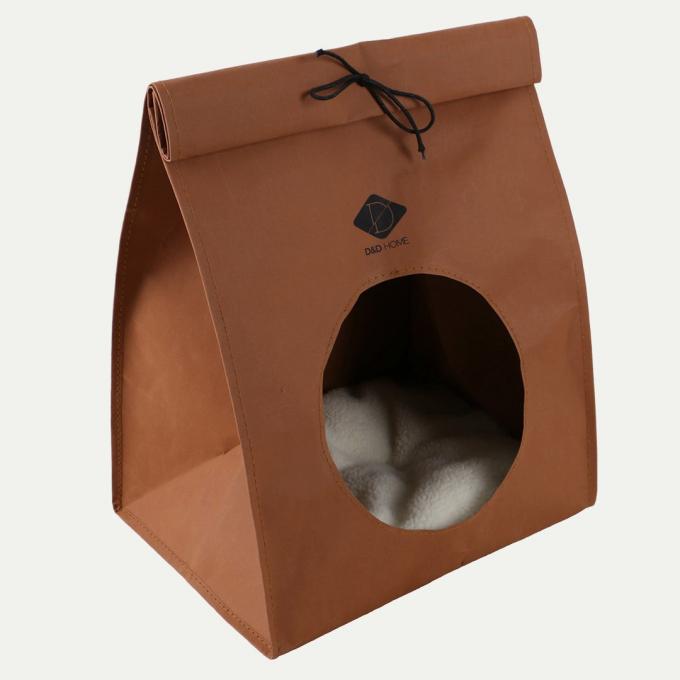 Paper bag-huis voor katten