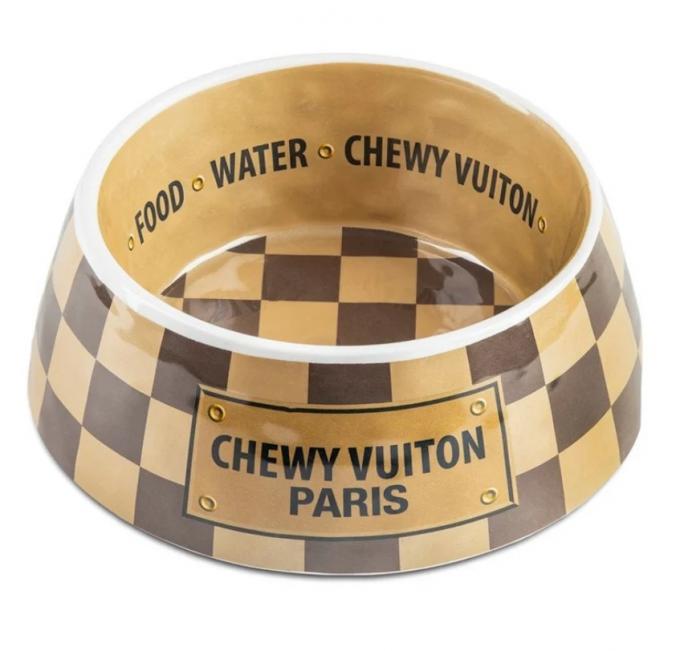 Chewy Vuiton-eetbak met checkers