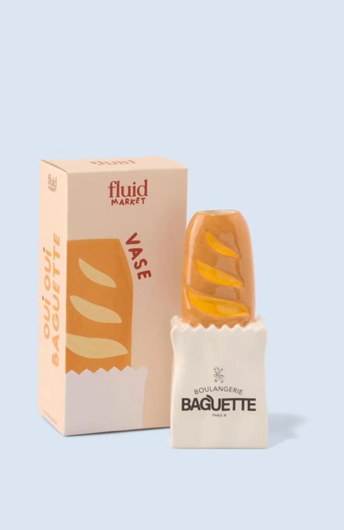 Vaas in de vorm van een baguette