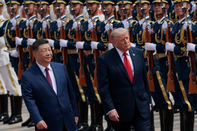 Chinese president Xi ontvangt Trump in Peking