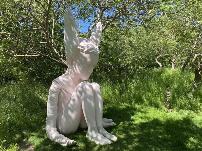 Une oeuvre de Maen Florin, l'une des artistes exposés au parc d'Enghien