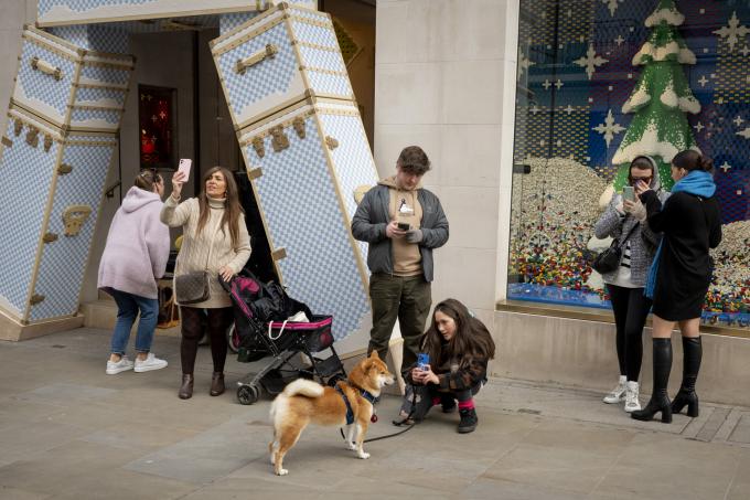 boutique Vuillton sur Bon Street à Londres, fin novembre 2022