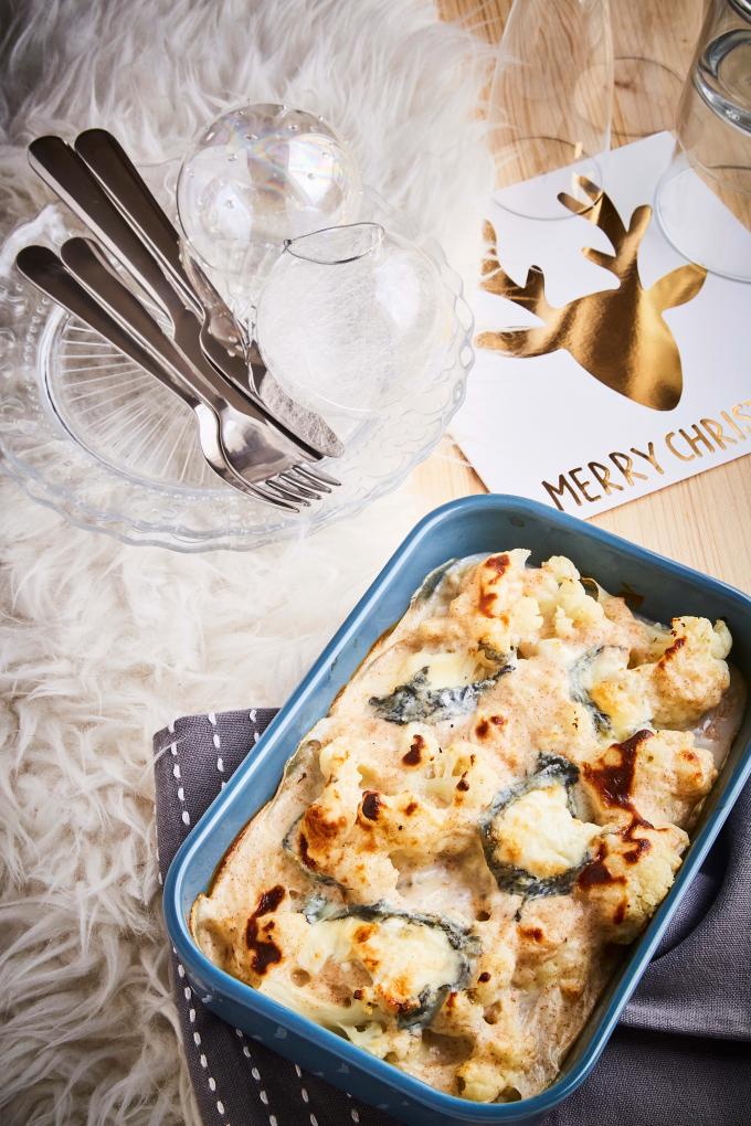 gratin de chou fleur au fromage de chevre