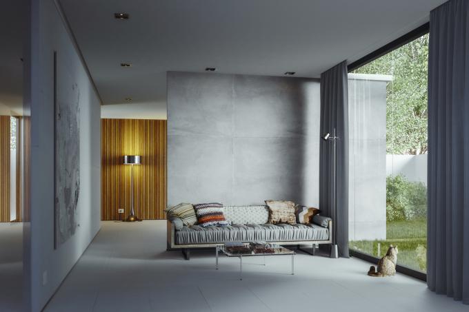 interieur beton verre