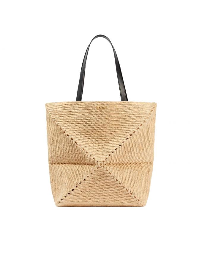 Raffia tote bag 