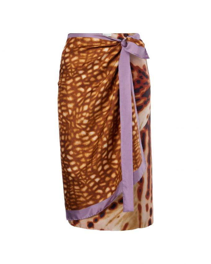 Zijden beach cover-up