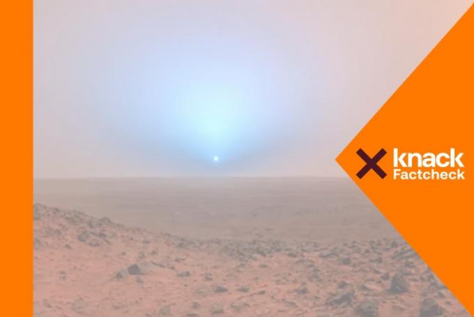 Factcheck: deze foto van ‘zonsondergang op Mars’ is nep