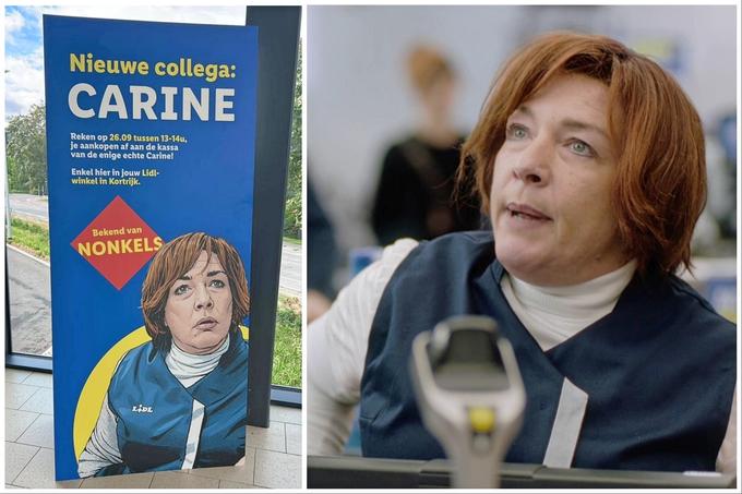 Als fictie plots realiteit wordt: tante Carine uit Nonkels zit straks écht  aan de kassa van Lidl (Krant van West-Vlaanderen)
